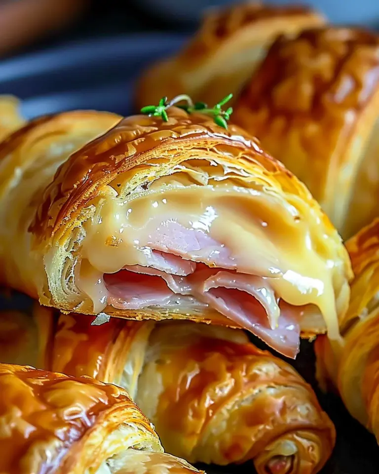 Air Fryer Ham Cheese Croissants