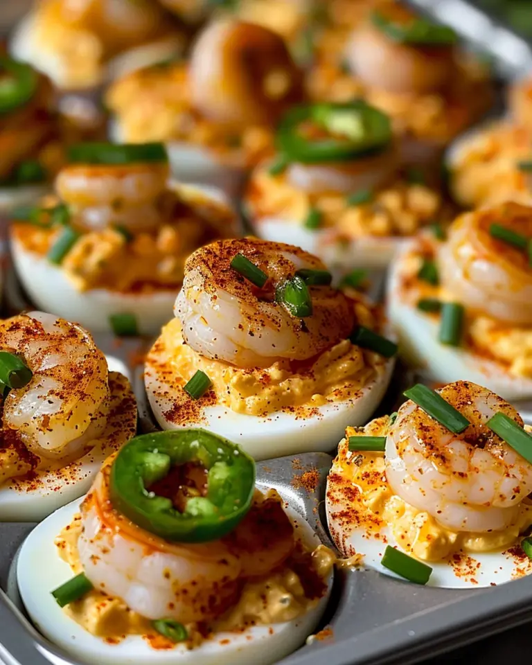 Cajun Shrimp Deviled Eggs