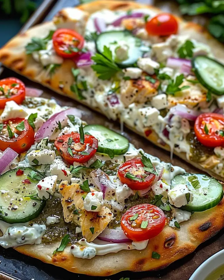 Tzatziki Chicken Pizza