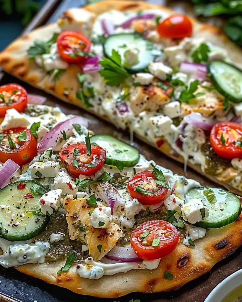 Tzatziki Chicken Pizza
