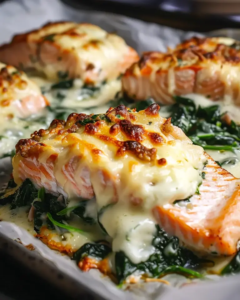 Irresistible Baked Salmon with Spinach and Mozzarella Bliss