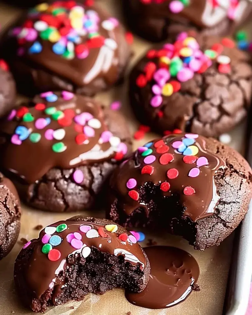 Chocolate Cake Mix Cookies