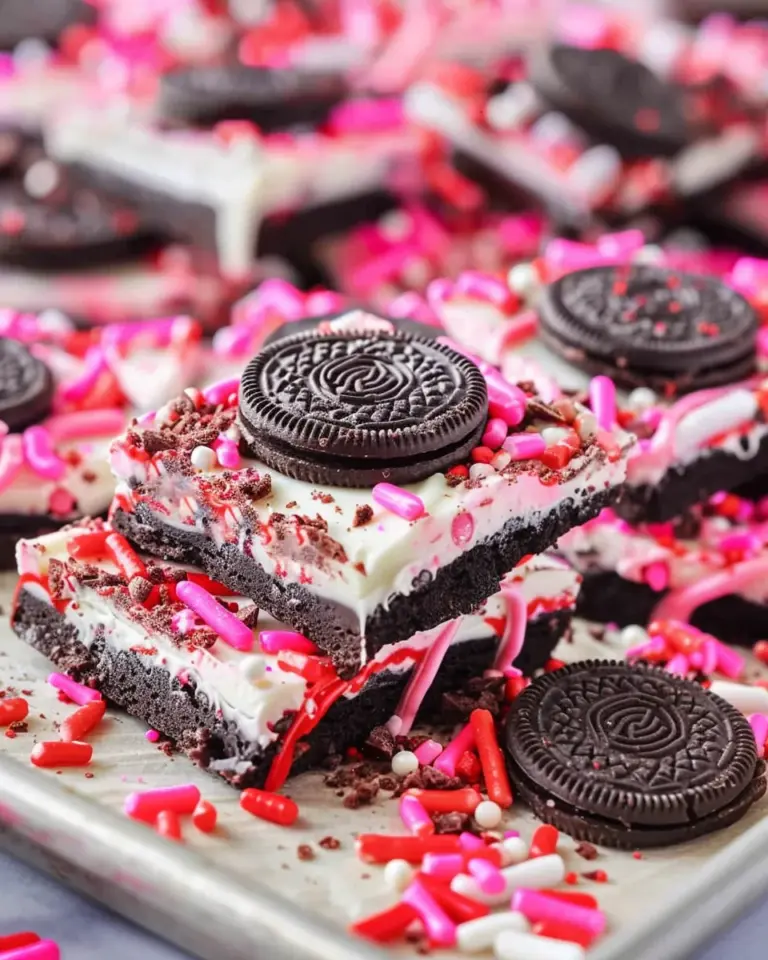 Valentine’s Day Oreo Cookie Bark