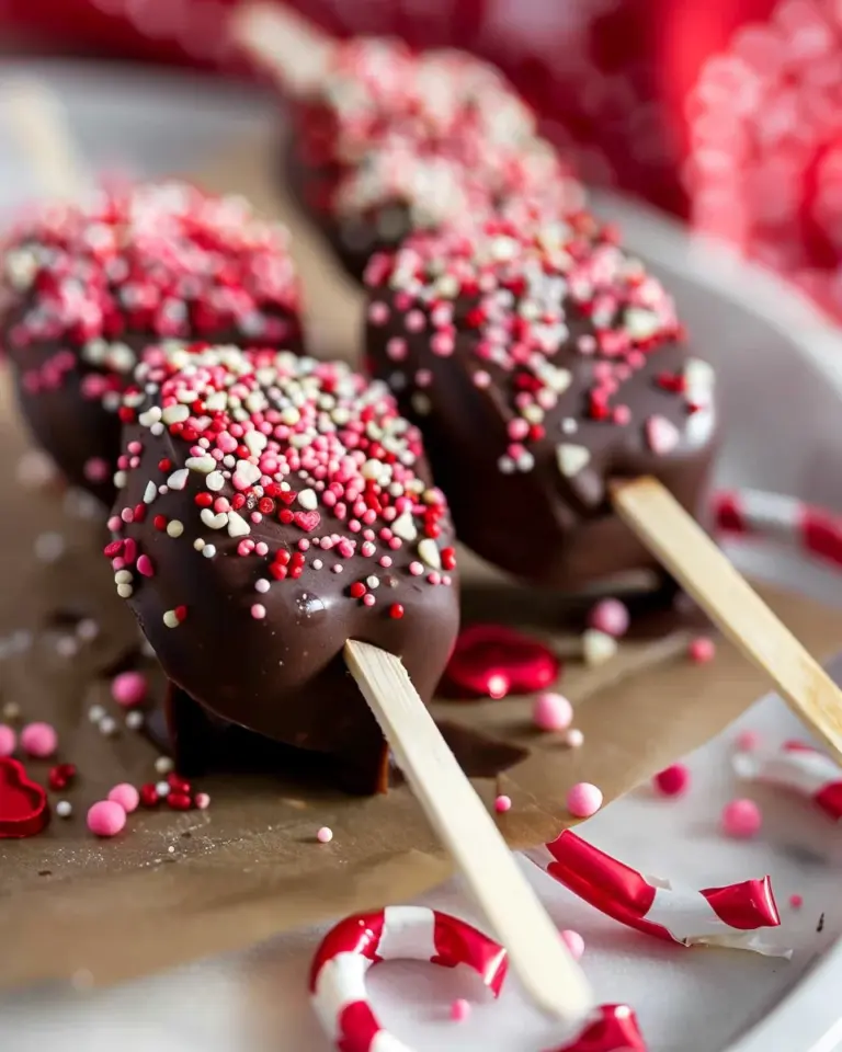 Valentine’s Banana Pops