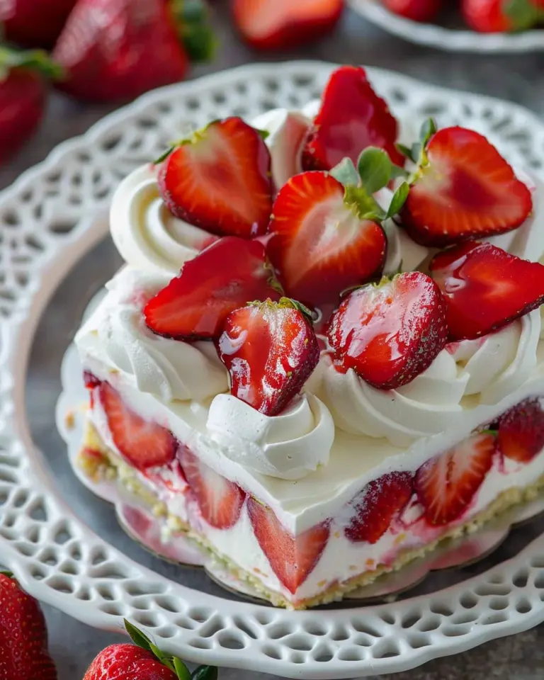 Best Strawberry Poke Cake