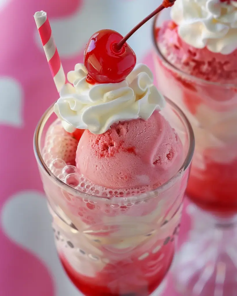 Cupid’s Strawberry Float Recipe – Easy Valentine Kids Food Craft