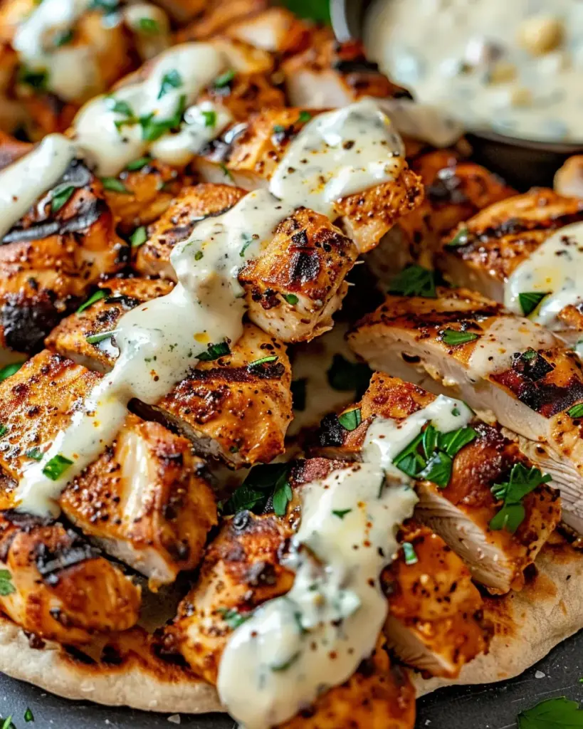 Delicious and Juicy Chicken Shawarma with Garlic Sauce Recipe