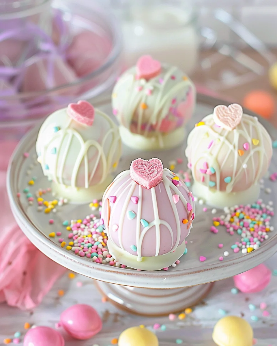 Conversation Heart Hot Cocoa Bombs