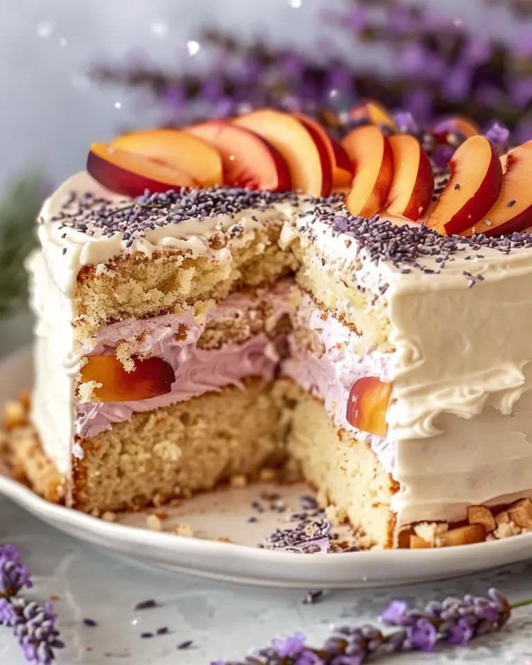 Lavender and Peach Dream Cake