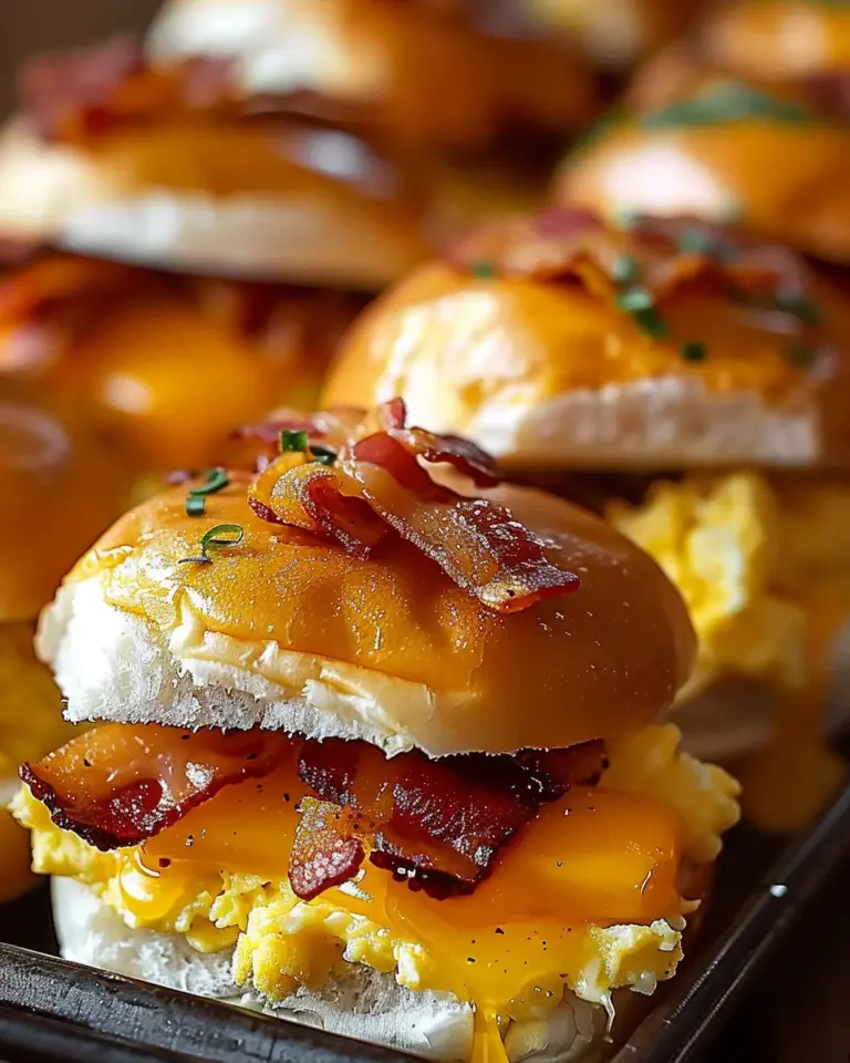 Breakfast Sliders: Bacon, Egg, and Cheese Recipe