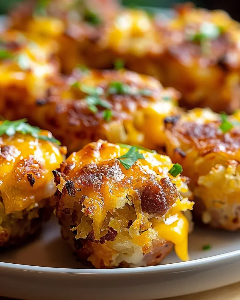 Crispy Hashbrown and Sausage Bites