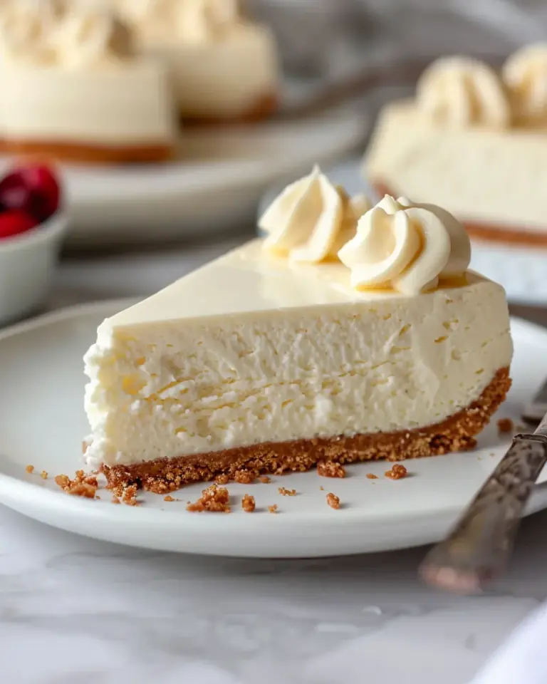 Easy Vanilla Bean White Chocolate Mousse Cheesecake