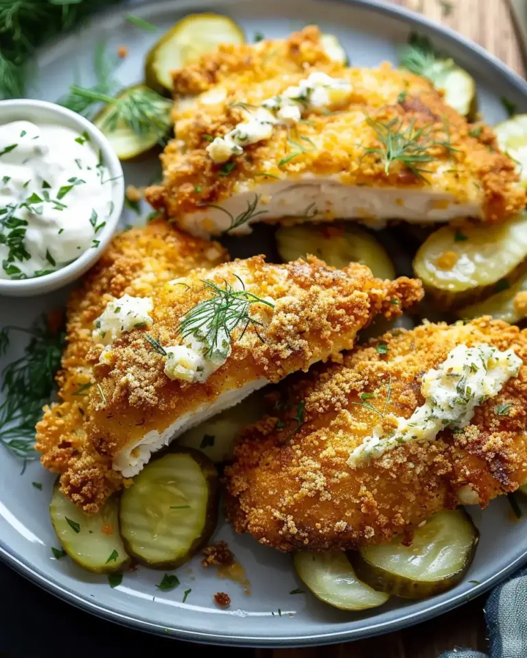Crispy Dill Pickle Parmesan Chicken: Quick & Crunchy Delight