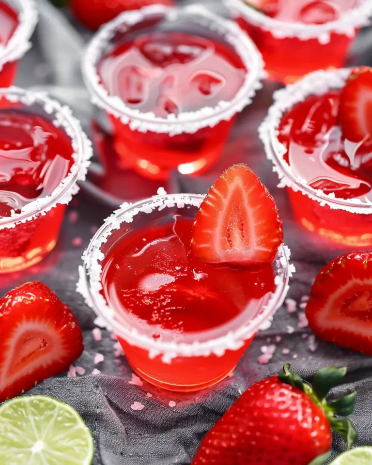 Strawberry Margarita Jello Shots