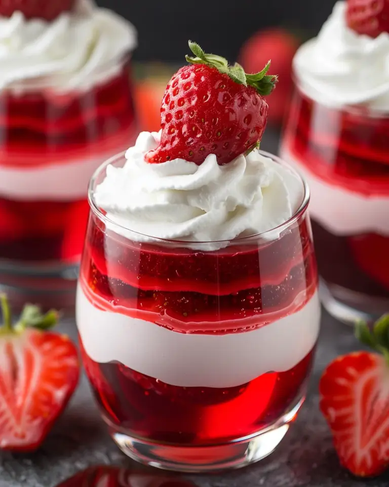 Strawberry Jello Cups