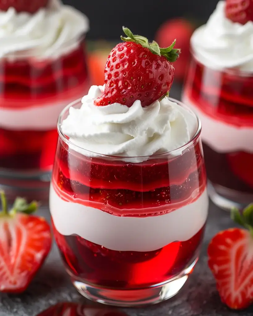 Strawberry Jello Cups