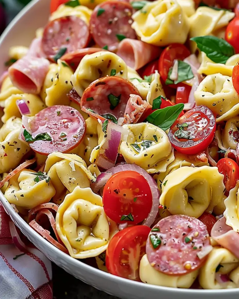 Italian Grinder Tortellini Pasta Salad