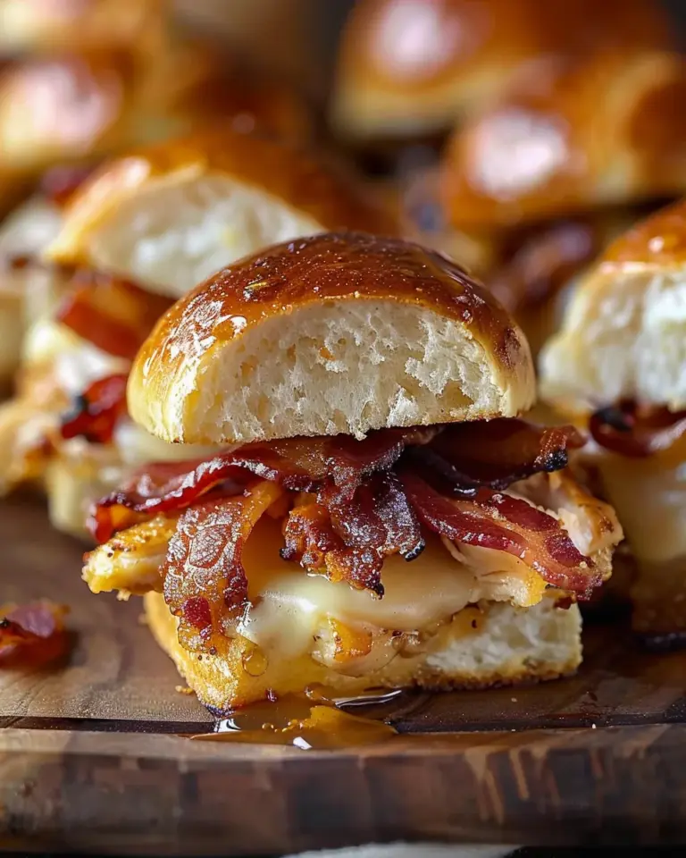 Maple Chicken Bacon Sliders