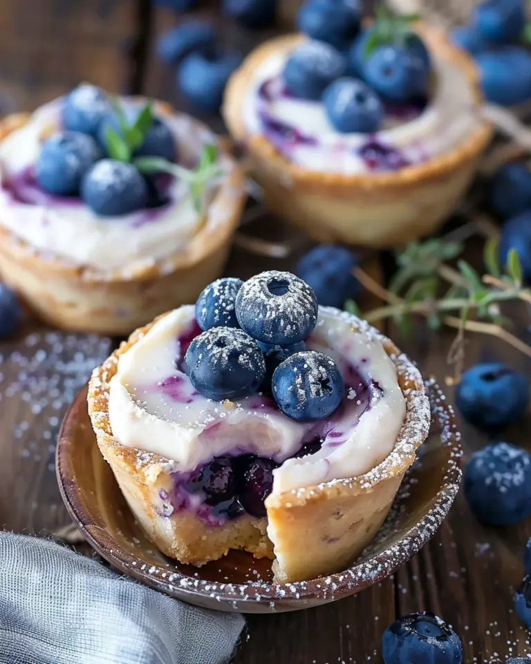 Blueberry Cheesecake Cookie Cups