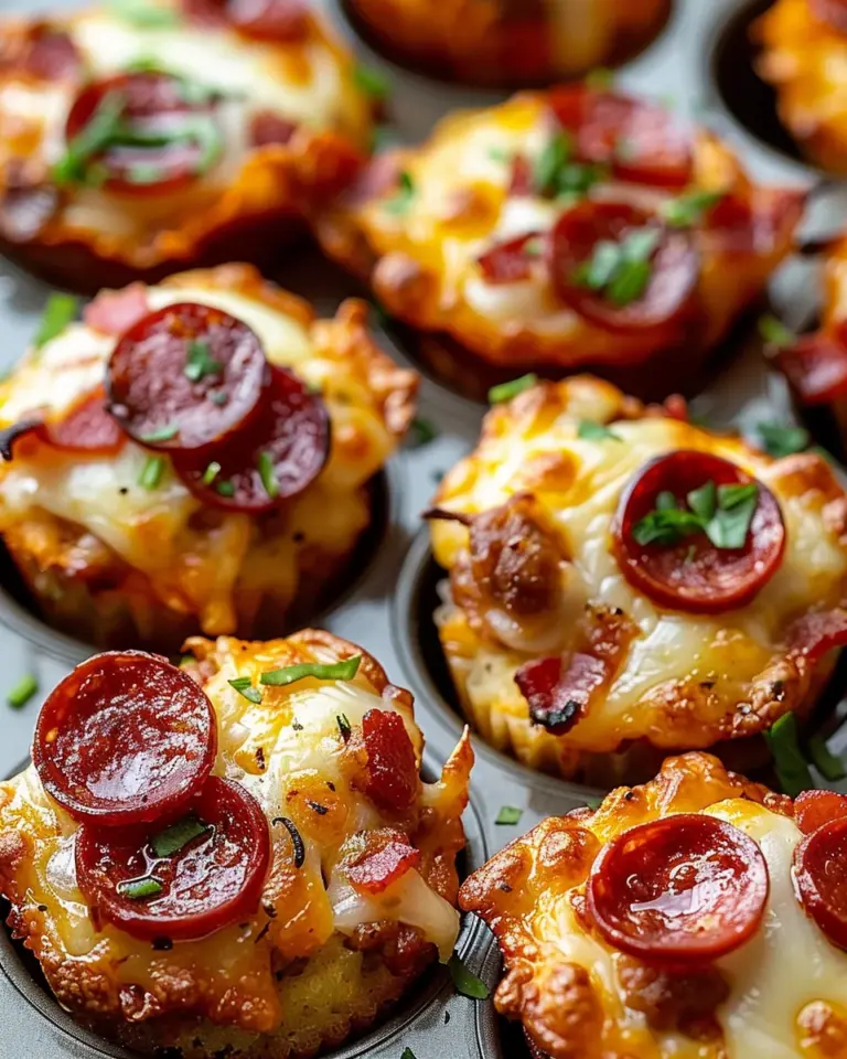 Carnivore Pizza Muffins