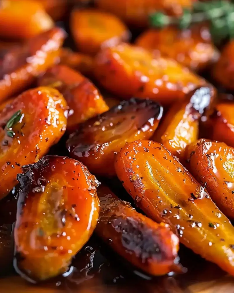 Sweet and Savory Maple Glazed Roasted Carrots