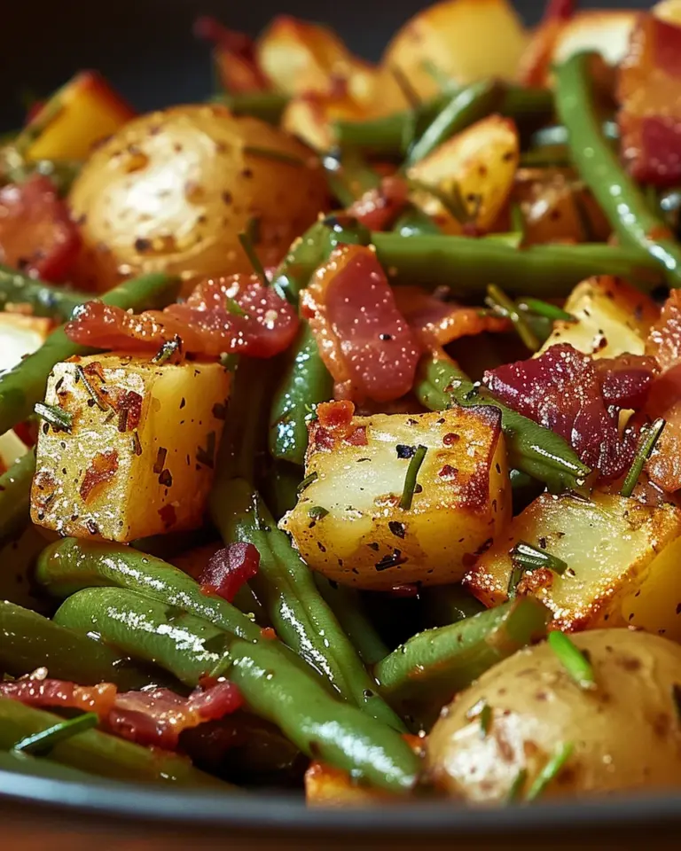 Country Ranch Green Beans ‘and Potatoes with Bacon