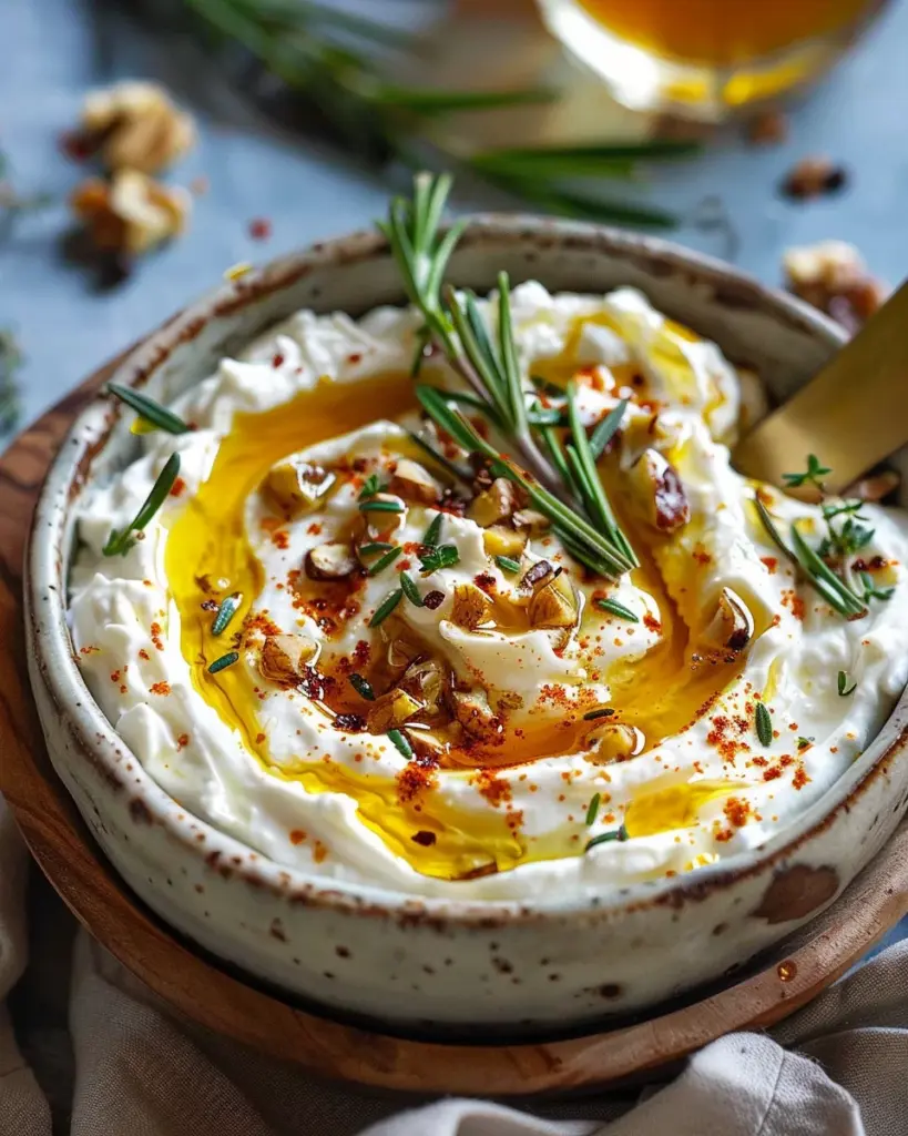 Spicy Ricotta Dip with Hot Honey