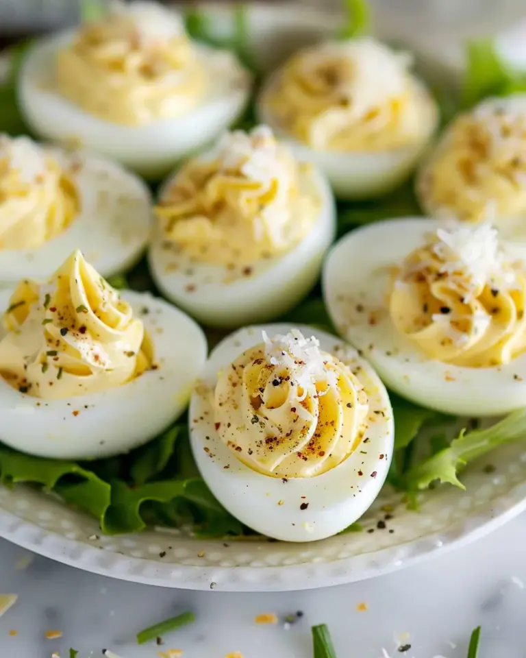 Caesar Deviled Eggs