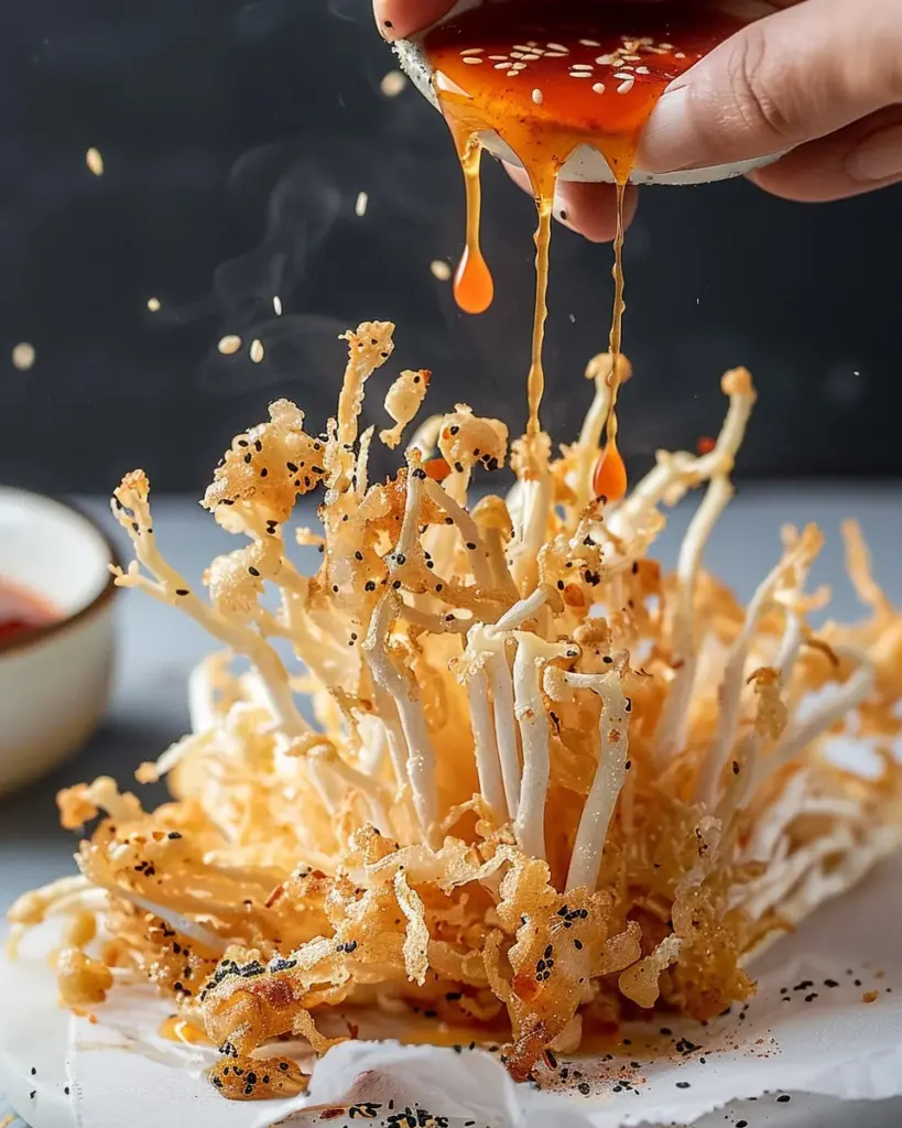Fried Enoki Mushroom