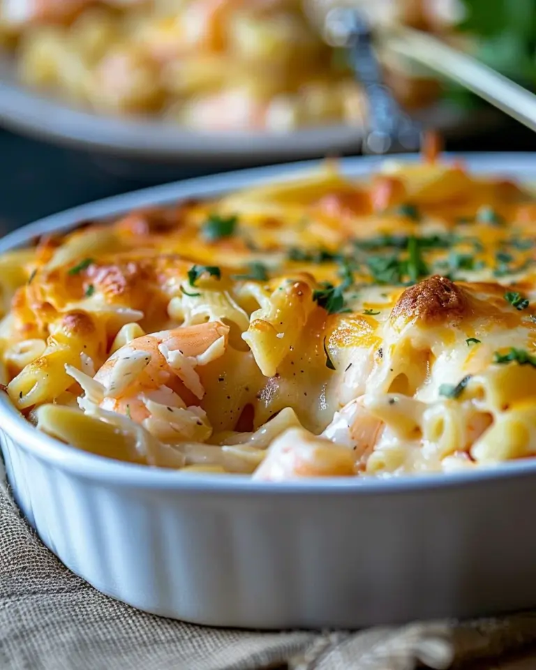 Seafood Enchilada Pasta Bake