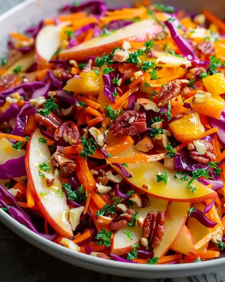 Crunchy Apple Carrot Salad with Creamy Citrus Dressing