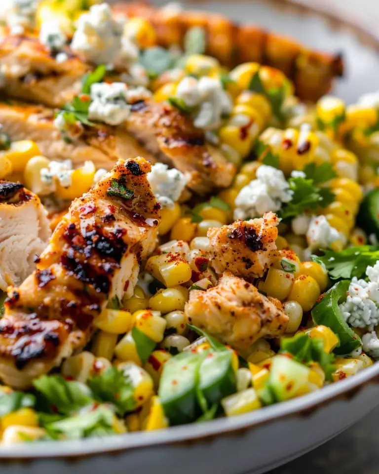 Healthy Chicken and Street Corn Bowls for Summer