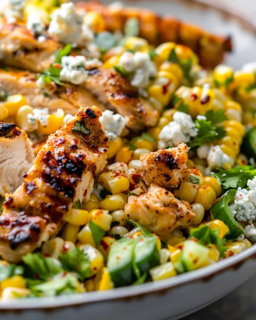 Healthy Chicken and Street Corn Bowls for Summer