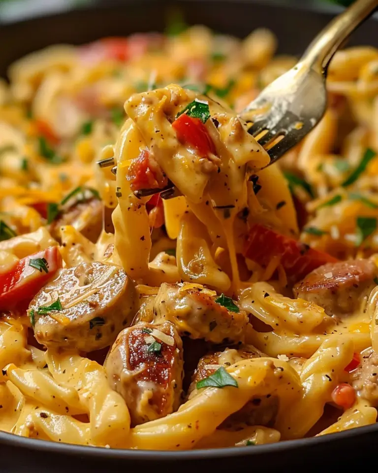 Creamy Pepper Jack Cajun Sausage Pasta