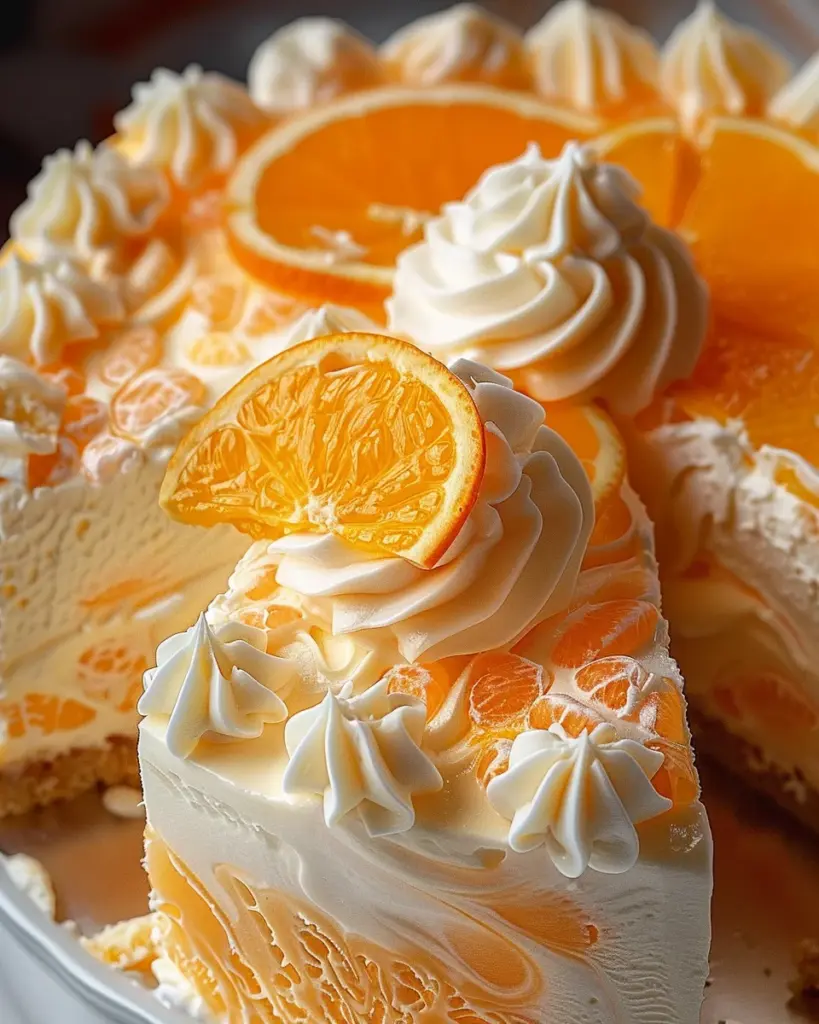 Orange Creamsicle Ice Cream Cake Recipe