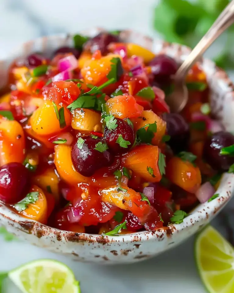 Delicious Peach Cherry Salsa – theamazingfood