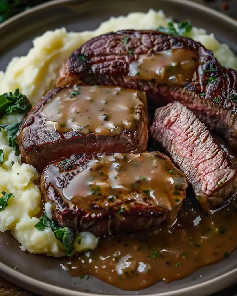 Savory Gaelic Irish Steaks with Whiskey Cream and Colcannon Delight