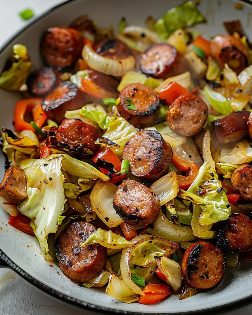 Sausage and Cabbage Stir Fry