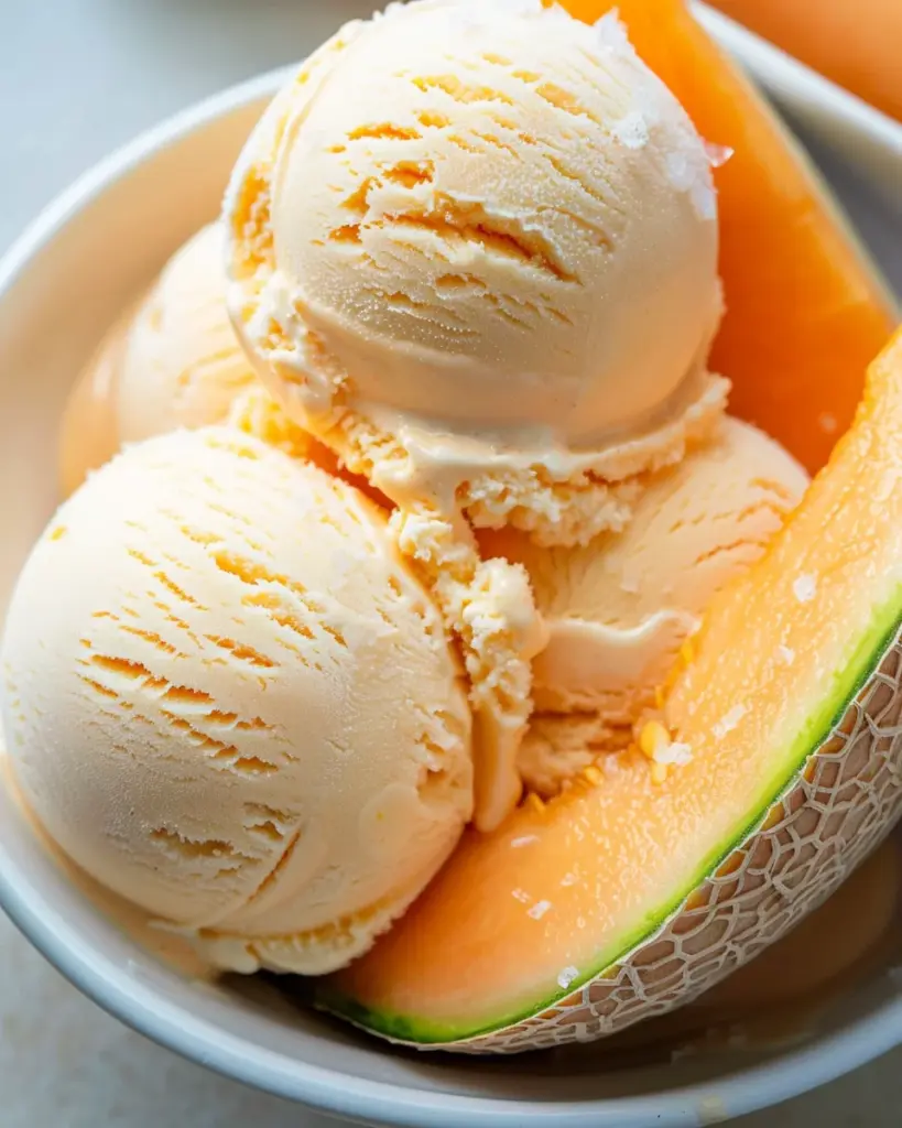 Cantaloupe Sea Salt Ice Cream