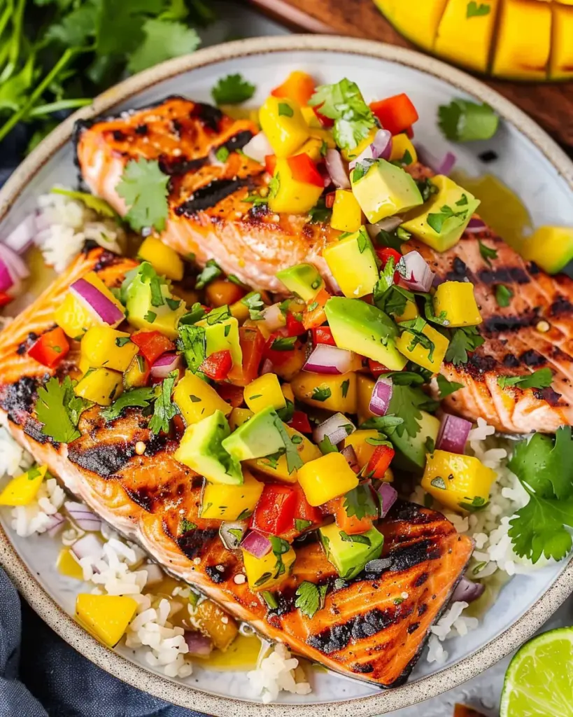 Salmon with Mango Salsa