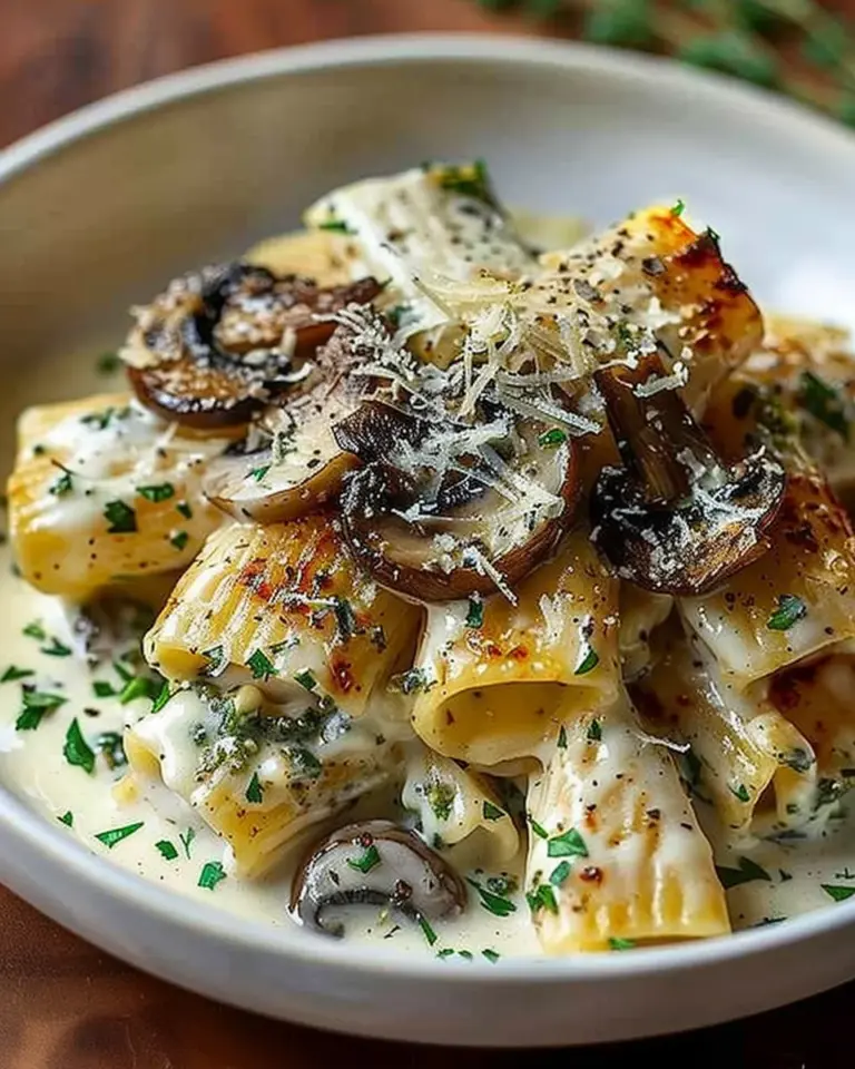 Gorgonzola Truffle Cream Mushrooms