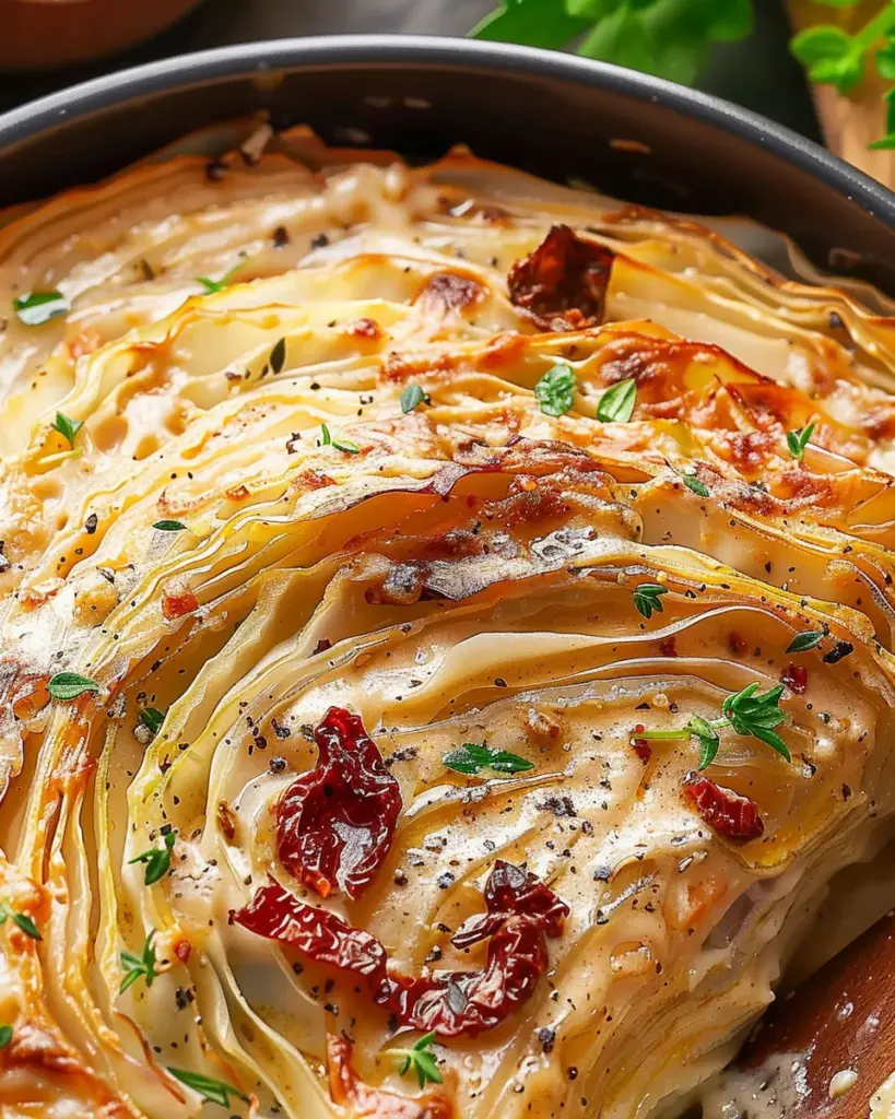 Marry Me Melting Cabbage with Creamy Tuscan Sauce