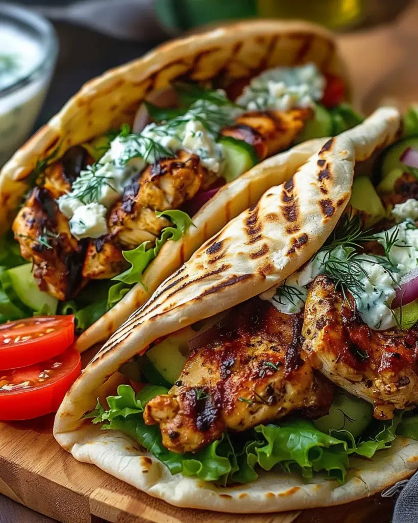 Grandma’s Mediterranean Chicken Gyros