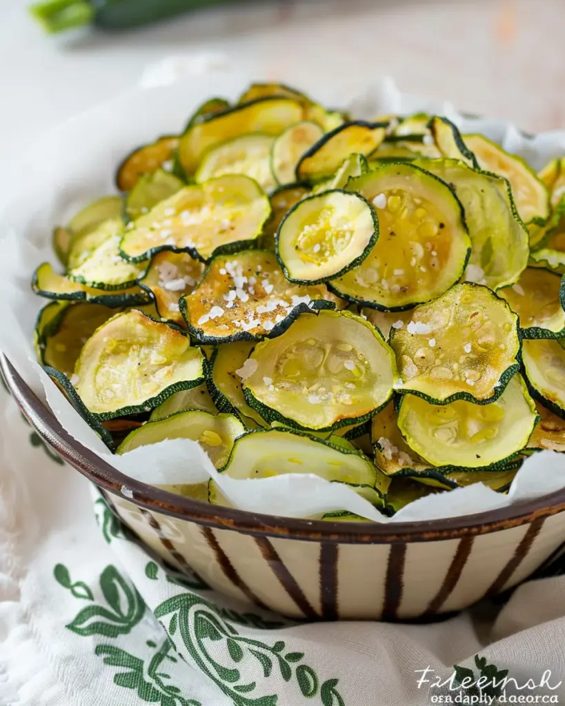 Salt and Vinegar Zucchini Chips