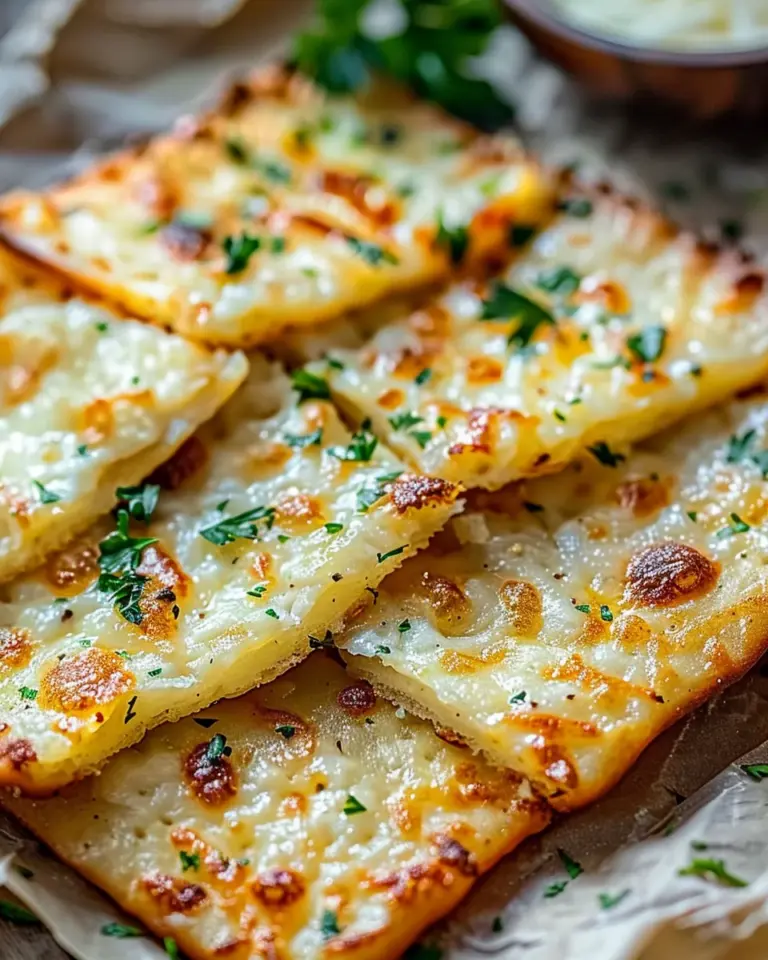 Low-Carb Garlic Keto Flatbread: Simple, Delicious, and Guilt-Free