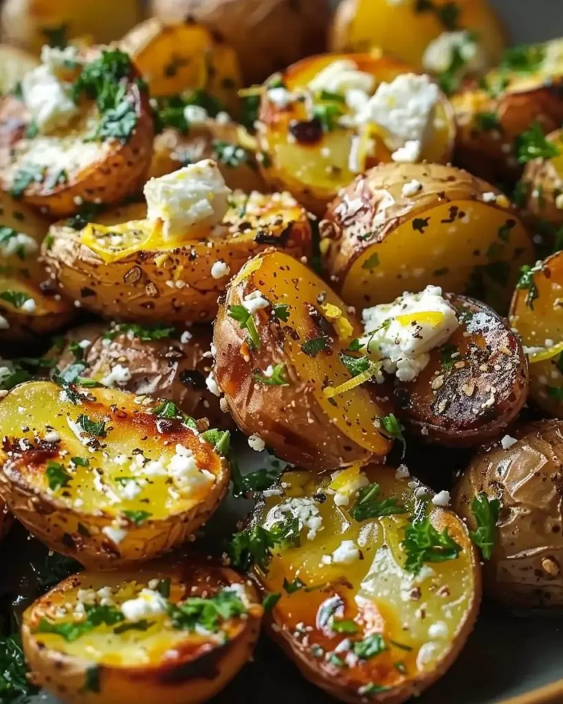 Greek Feta Roast Potatoes