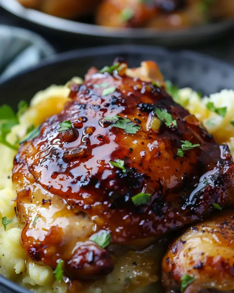Chipotle Honey Chicken Thighs With Smoked Gouda Mashed Potatoes