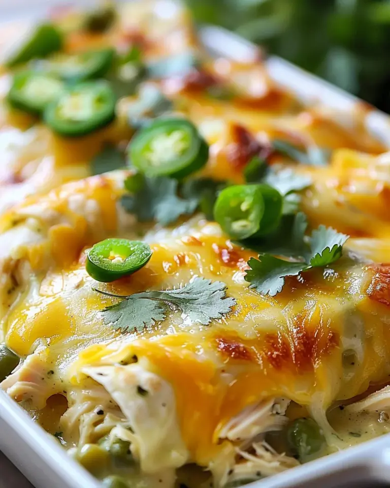 Savor Easy Green Chile Chicken Enchilada Casserole Tonight
