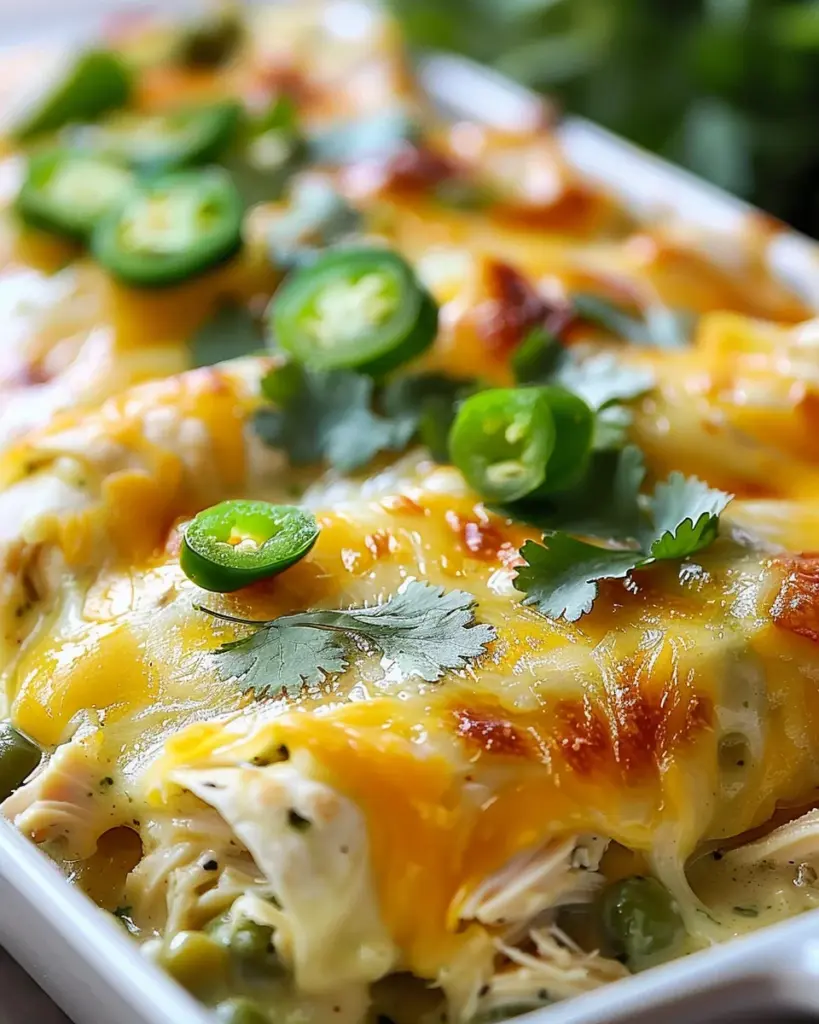 Savor Easy Green Chile Chicken Enchilada Casserole Tonight