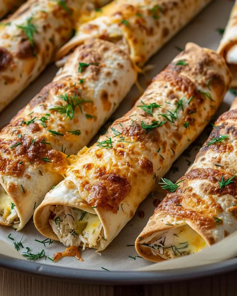 Dill Pickle Ranch Chicken Taquitos